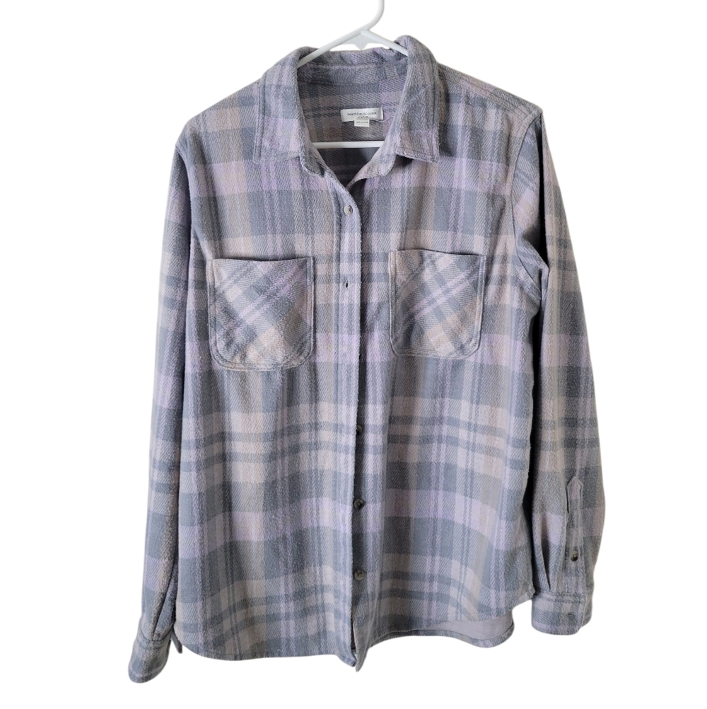 Beachlunchlounge Sally Plaid Button Down Shirt